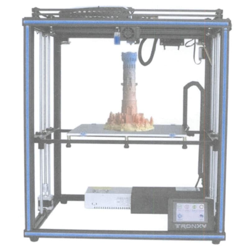 Figura 1-26 Impressora 3D típica de estrutura XY de núcleo