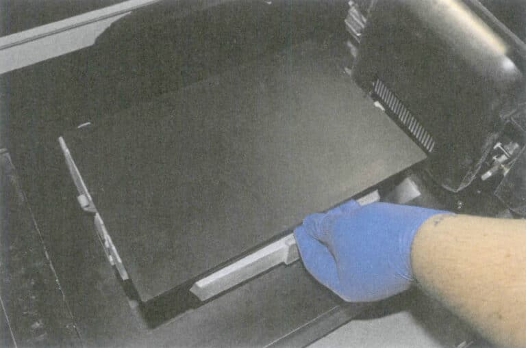 Figura 1-30 Verificar a plataforma de impressão