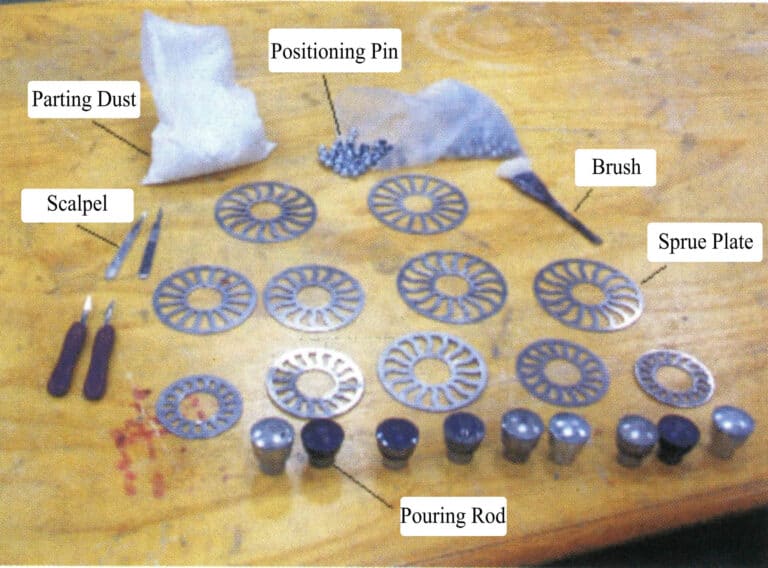 Figure 4-4 Tools and auxiliary materials required for molding