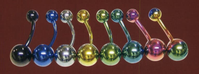 Stainless steel navel ring