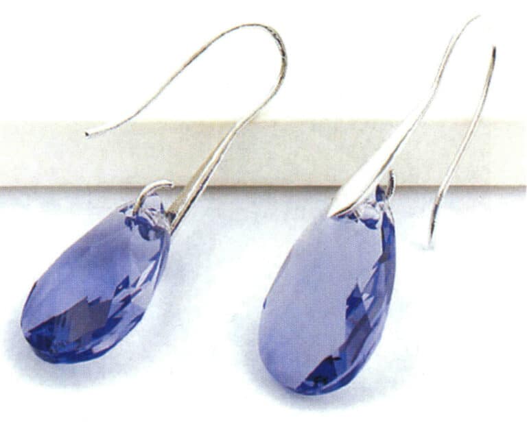 Glass earrings