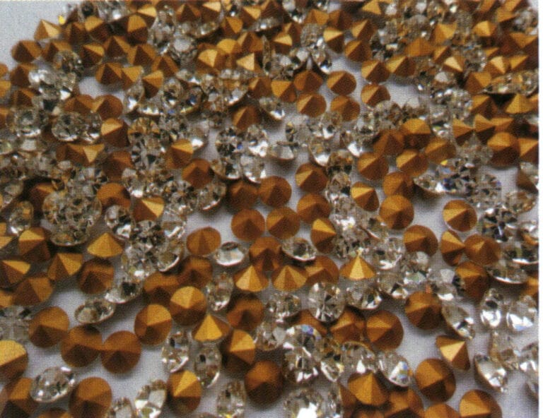 Glass processing glass crystals