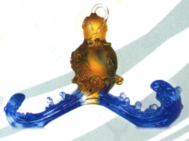 colored glass ornaments