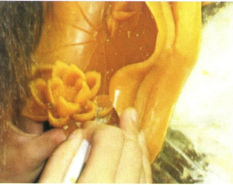 Figure 8-16 Adjusting the wax mold