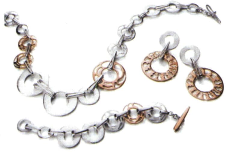 Folli Follie company's precious bronze jewelry (bronze + silver)