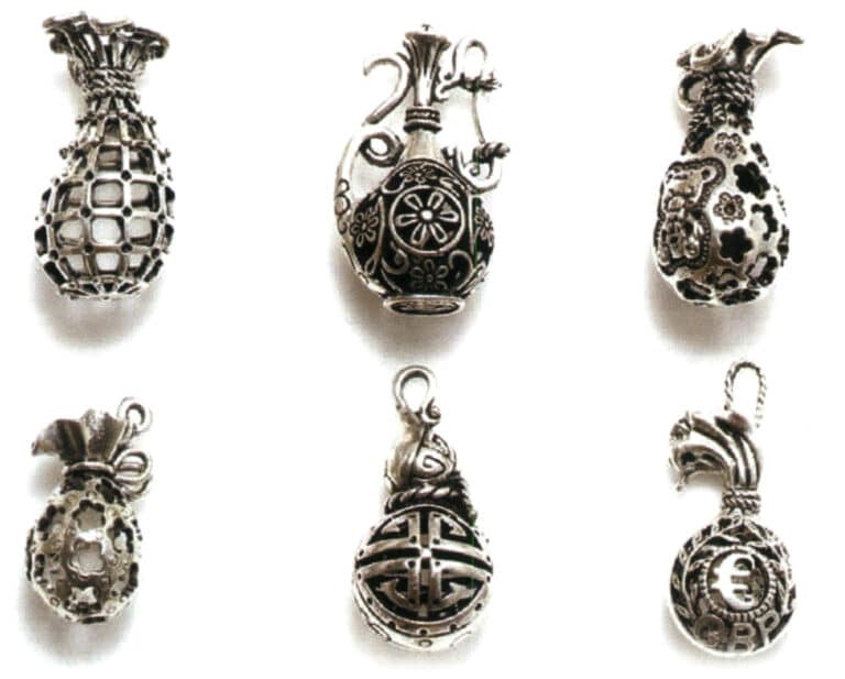 Pendentif en argent tibétain