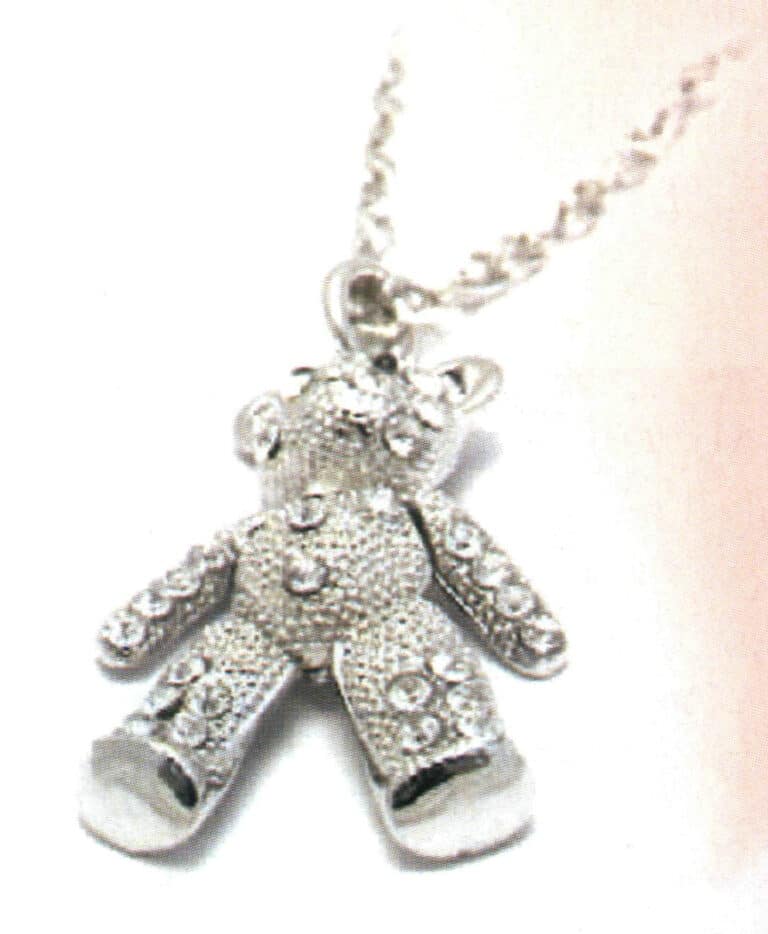 Lead-Tin alloy rhinestone pendant