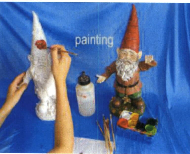 Figure 9-8 Coloring on the raw blank