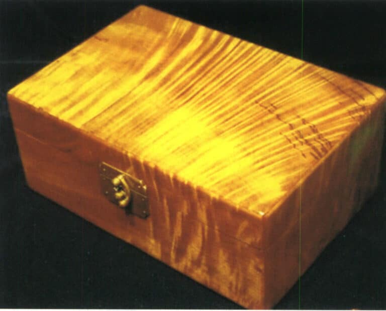 Golden nanmu jewelry box