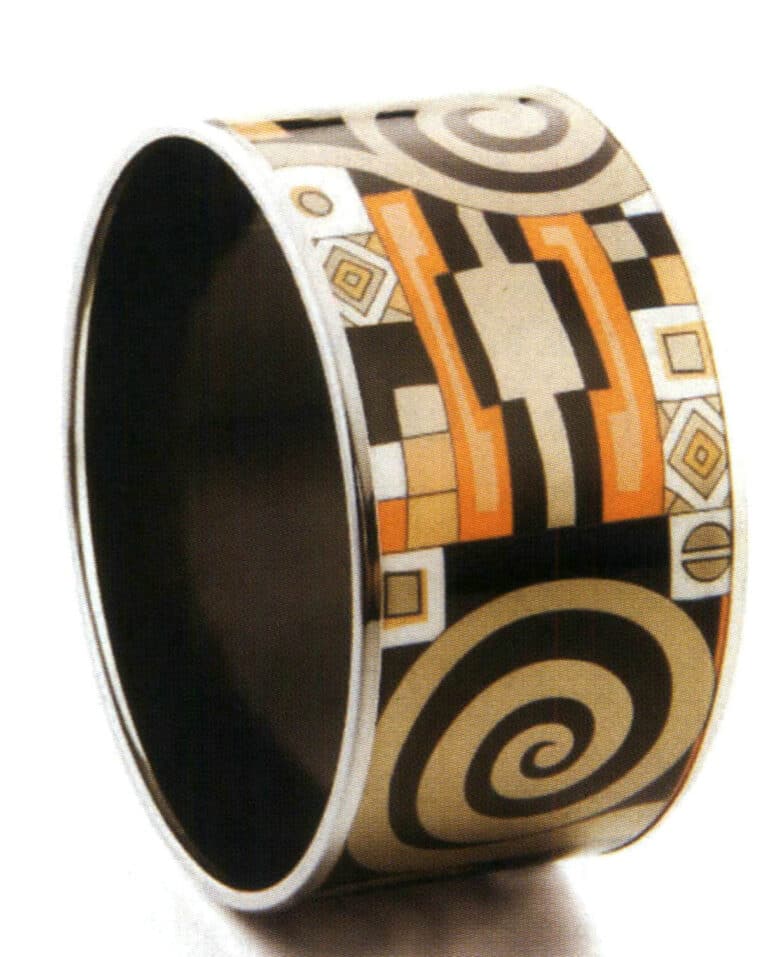 Painted enamel ornament