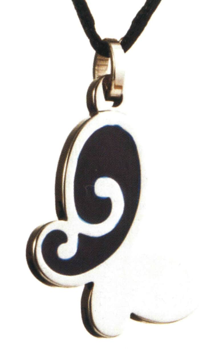 Stainless steel resin casting pendant