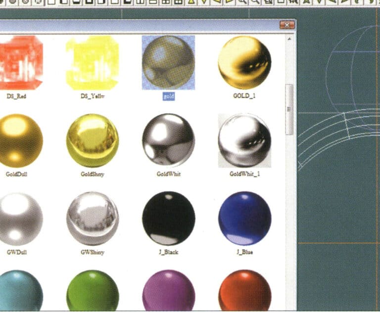 22. Enter the "Materials" dialog box, select the appropriate material, and confirm