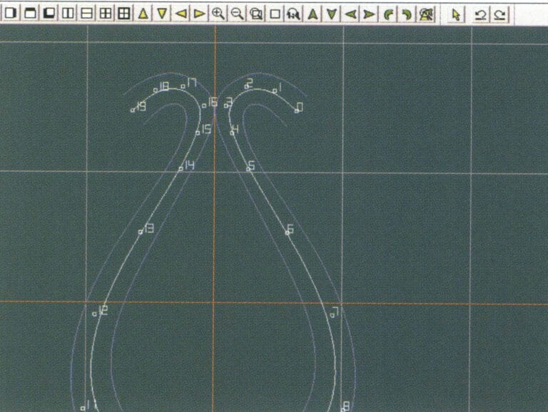 6. View the already created intermediate curves