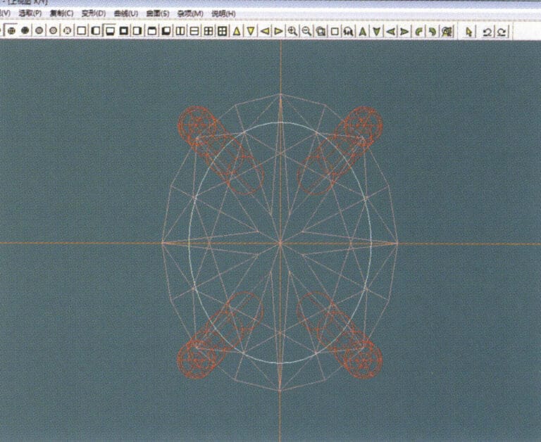 10. Select "Deformation" > "Size" from the menu bar to change the circular guideline to an elliptical guideline