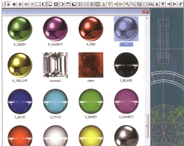 36. Enter the "Materials" dialog box, select the relevant texture materials and confirm