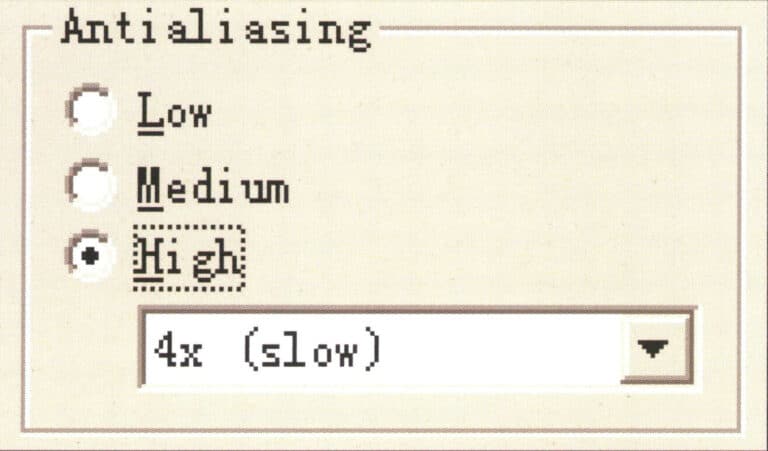 تعيين إمكانية مضاد التعرج للصورة