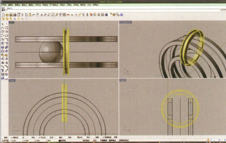 10. حدِّد أولاً المجسَّم على شكل حلقة، ثم اختر "فرق العملية المنطقية"، ثم حدِّد الأنبوب الدائري وأكّد