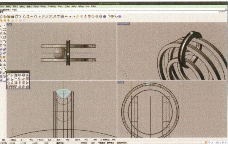 11. استورد النموذج الماسي وانقله مباشرةً فوق الأخدود الذي تم إنشاؤه في الخطوة 10