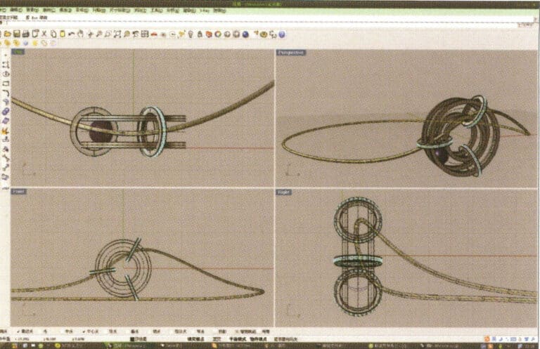 19. اختر المنحنى المشوَّه كمسار، وحدد "أنبوب دائري" لإنشاء نصف قطر 0.5 أنبوب دائري