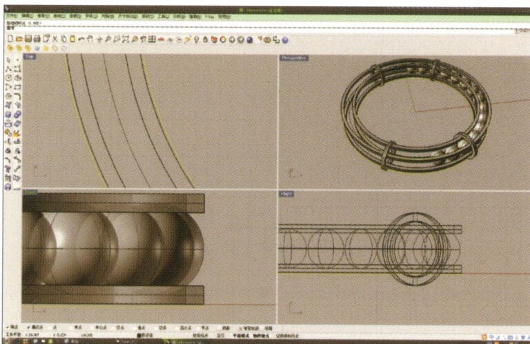 11. حدد المنحنيات الخارجية والداخلية التي تم إنشاؤها في البداية وقم بإزاحتها واحدًا تلو الآخر للحصول على منحنيين حلقيين جديدين