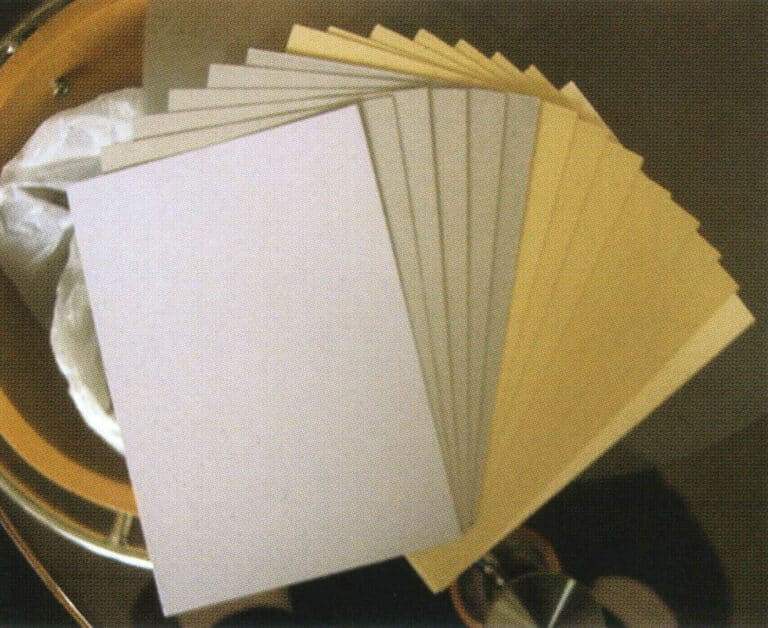 Various colors of gray cardboard