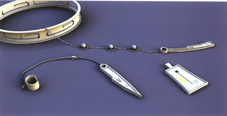 النمذجة: رينو؛ التقديم: 3ds max؛ طبق المشهد قوام HDR لمحاكاة الإضاءة الطبيعية الحقيقية وإعداد ضوء الشمس الواقعي؛ تظهر الصورة الجسم يعكس التأثير الأحمر لضوء الشمس الحقيقي