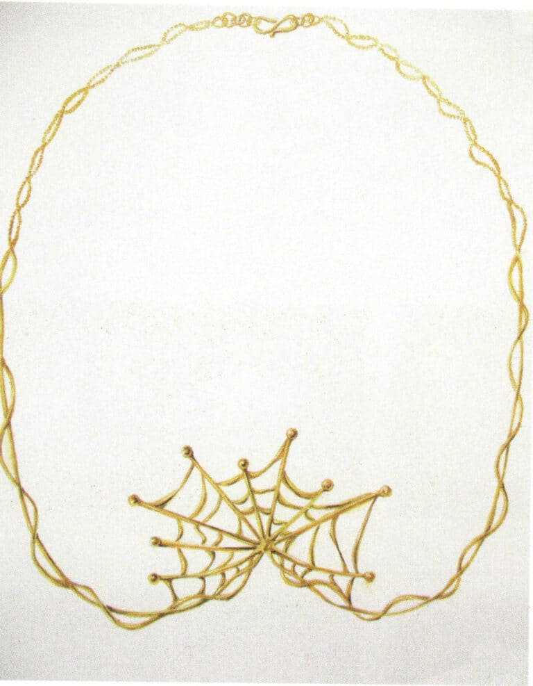 This artwork demonstrates the morphological changes of spherical and linear forms, the structure of small parts, and the colors and light-dark relationships that effectively express the texture of gold.