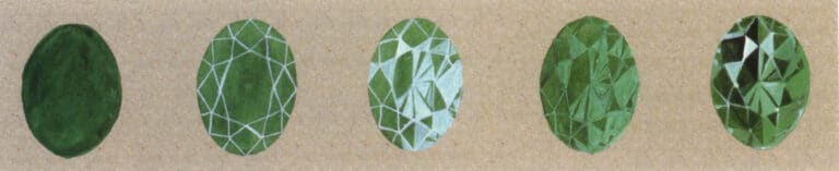 Techniques for Depicting Oval-Cut Gemstones