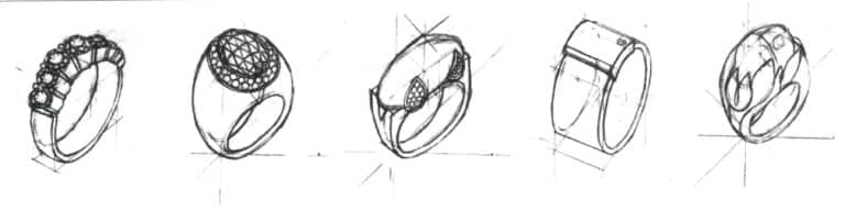 2. Οπτικά εφέ και προοπτικές παραλλαγές σε δαχτυλίδια πολύτιμων λίθων