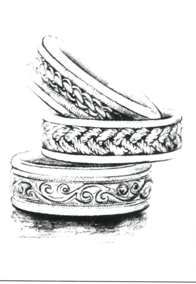 Μια σειρά από σχέδια βραχιολιών που εκφράζονται με τεχνικές σκίτσου. Με λίγες μόνο πινελιές, η υφή του βραχιολιού αναπαρίσταται καλά και η μέθοδος είναι απλή, γεγονός που την καθιστά άξια αναφοράς.