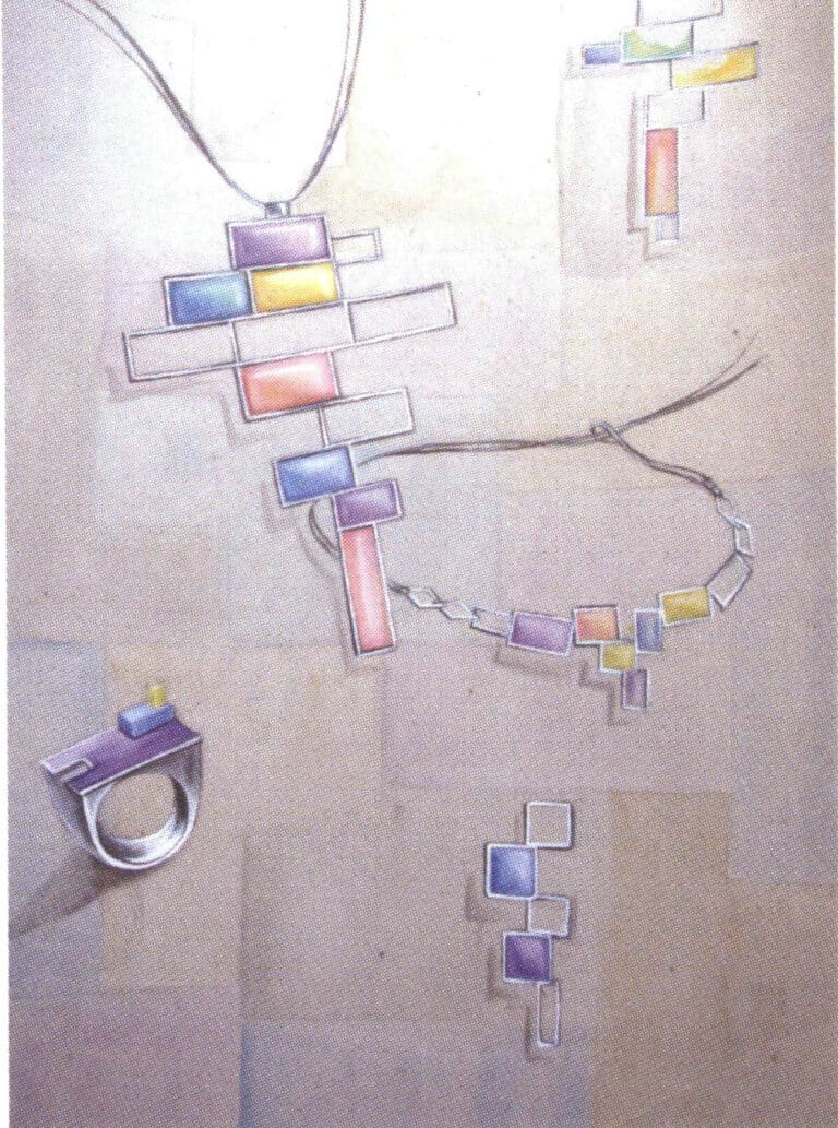 Αυτό το έργο τέχνης έχει μια έντονη αίσθηση ολότητας, με το χειρισμό των χρωμάτων του φόντου και τη διαίρεση των γραμμών να είναι εξαιρετικά ενσωματωμένες με τους τόνους και τη δομή των κοσμημάτων του προσκηνίου. Παρόλο που υπάρχουν πολλά είδη κοσμημάτων, η σύνθεση είναι πλήρης και όχι χαλαρή, καθιστώντας το έργο μια εξαιρετική ζωγραφική.