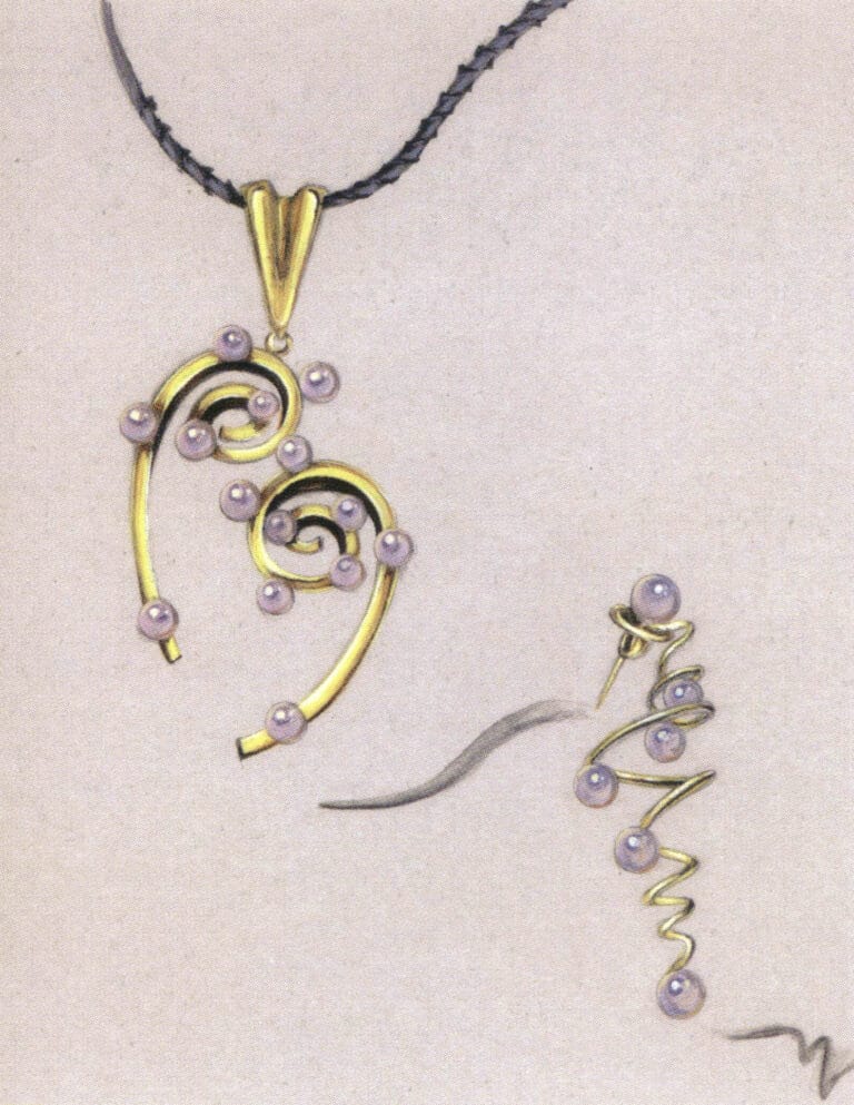 Αυτό το έργο τέχνης δίνει προσοχή στην επίδραση του χρώματος του περιβάλλοντος στο χρώμα του υλικού's. Κάτω από την αντανάκλαση του χρυσού, τα μαργαριτάρια παρουσιάζουν μια χρυσή λάμψη, επιτυγχάνοντας έναν καλό βαθμό συγχώνευσης μεταξύ διαφορετικών υλικών. Οι πιο σκούρες περιοχές του χρυσού εμφανίζονται θαμπές στο χρώμα και η αναπαράσταση των σκιών είναι άκαμπτη.