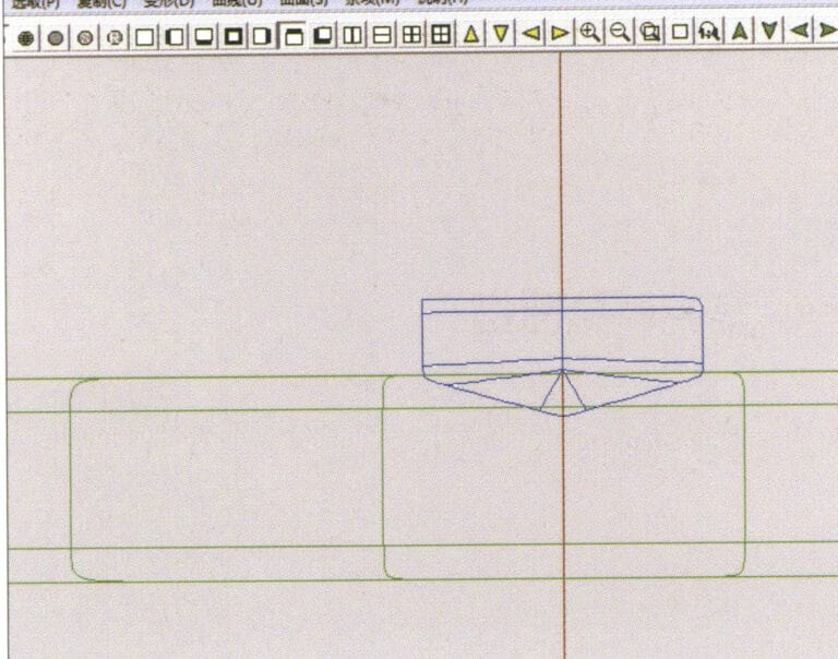 18. Select "Deformation" > "Move" from the menu bar to move the selected surface