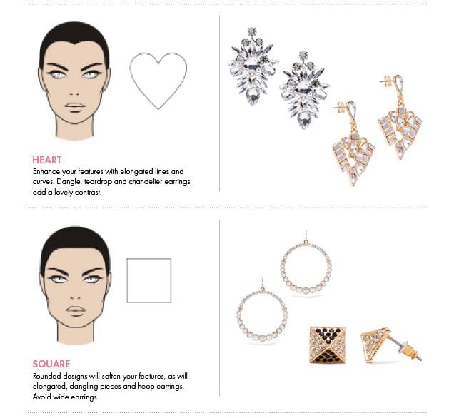 matching jewelry for face