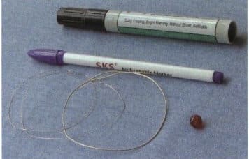 Figure 4-58 Material Preparation for Golden Filigree Pearl Ring