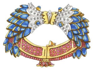 Step 12 Apply No.17 marker to the bottom gemstones. Use No.16 marker to moderately deepen shadows, avoiding excessive coverage of previous layers.