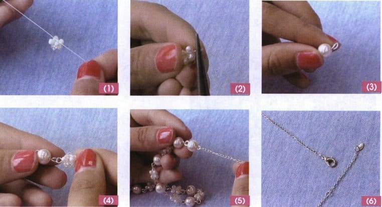 Figure 5-3 Making a entwined orb necklace