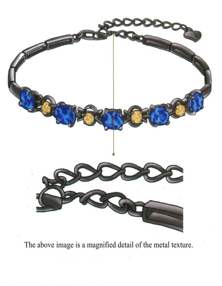 Step 13 Select the "Soft Round" brush tool. Reduce opacity to 75% and paint highlights/reflections on the metal chain based on the light source.