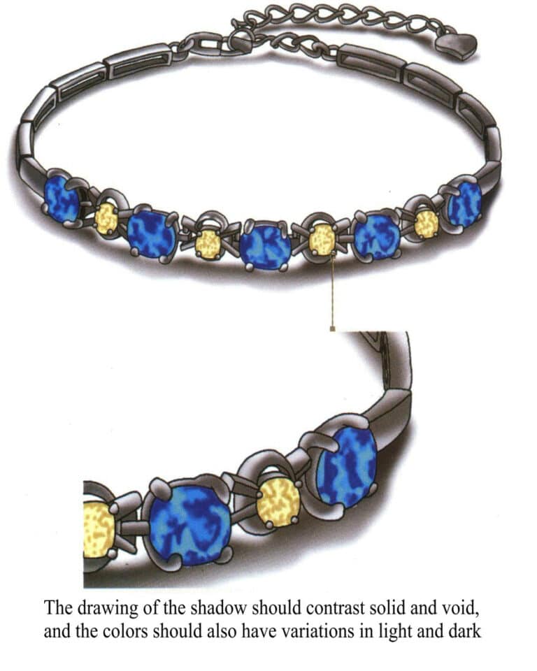 Step 14 Create a "Shadow" layer. Use the "Magic Wand" tool (check "Contiguous"), hold "Shift" to select inner/outer blank areas. Paint shadows with gray using the "Soft Round Pressure Opacity" brush tool. Adjust and complete the artwork.