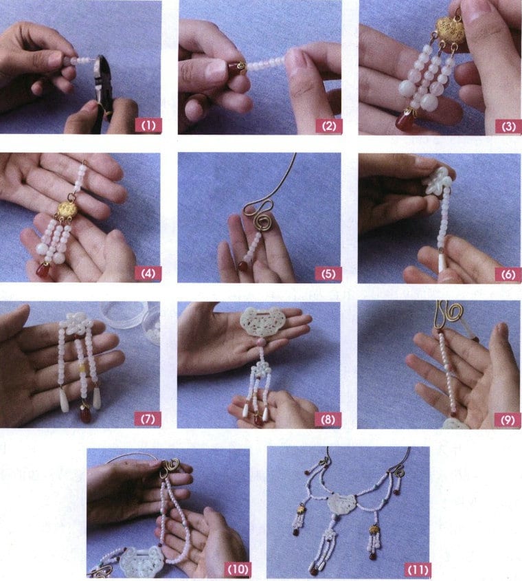 Figure 5-18 Double lock auspicious necklace production