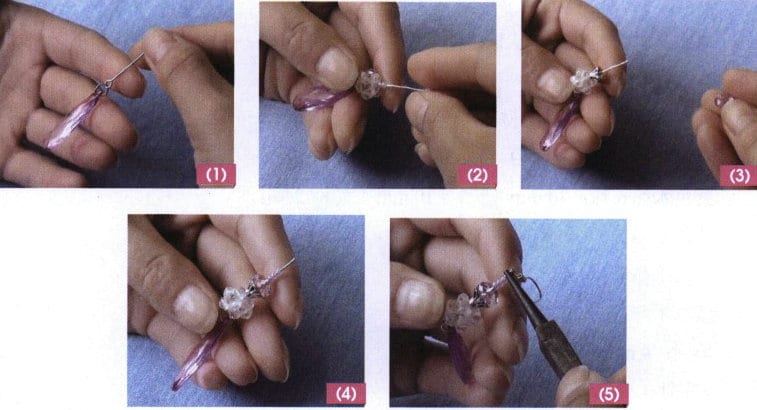 Figure 6-12 Making the phoenix amethyst silhouette earrings