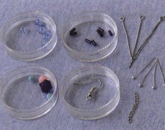 Figure 6-14 Preparation of materials for the Cerulean Whisper Earrings