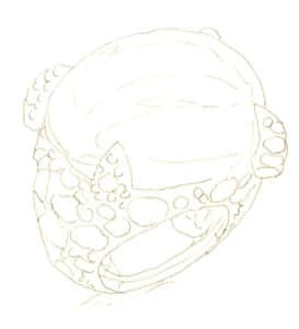 Шаг 04 Добавьте детали, уточните линии, отполируйте местные формы. Сотрите лишние линии и смягчите карандашные ориентиры мягким ластиком, чтобы предотвратить размазывание цвета.