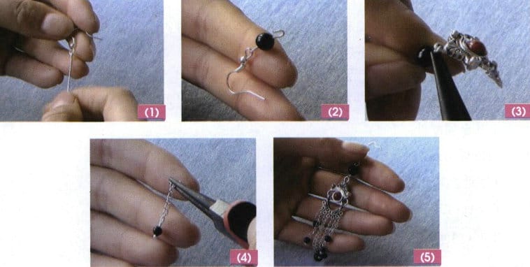 Figure 6-18 Making Liquid Rhythm Earrings