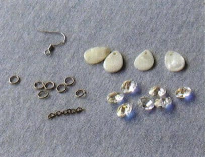 Figure 6-20 Materials preparation for the dragonfly waltz earrings