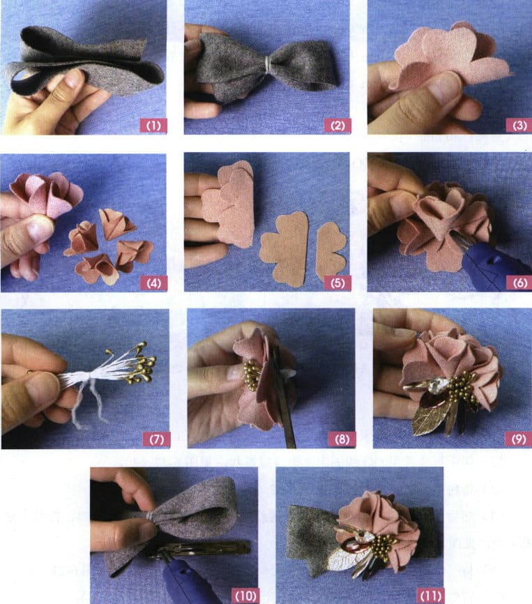 Figure 6-27 Making the Butterfly Serenade Hairpin