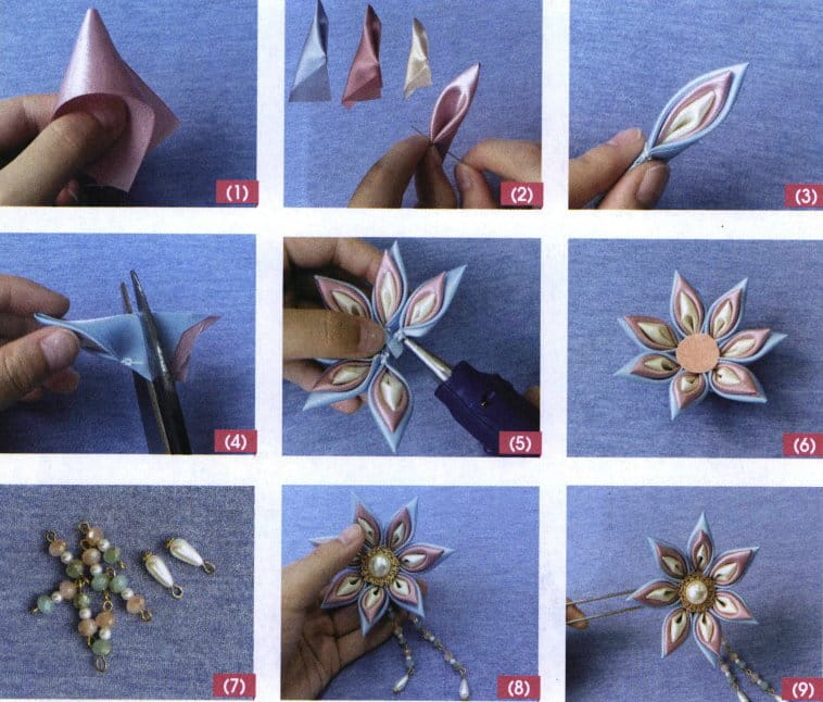 Figure 6-36 Making the Oriole’s Bloom Hairpin