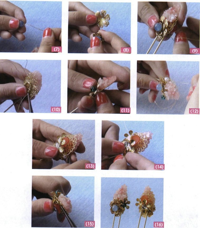 Figure 6-39 Production of the Plum-Rose Melody Hairpin