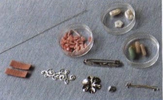 Figure 7-5 Materials Preparation for the Jade and Floral Rêverie Brooch