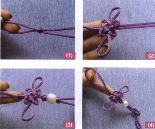 Figure 7-12 Making the Auspicious Phoenix Knot Pendant